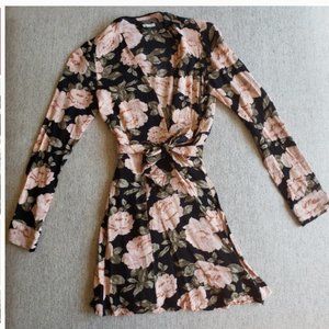 Reformation Floral wrap dress